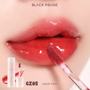 BLACK ROUGE Lip Gloss KOREA Chewy Lip Glaze High Shine Jelly Texture Volume High Glow Glaze