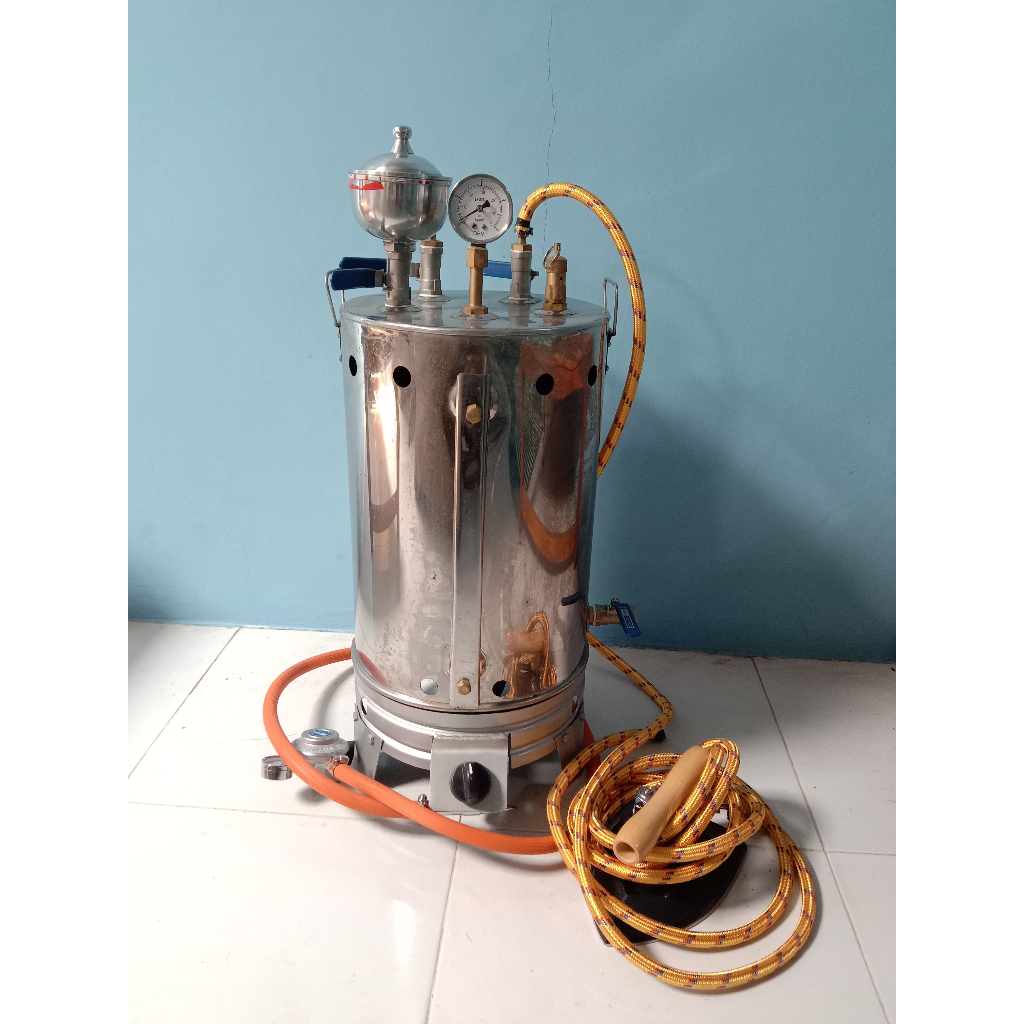 Jual (BISA COD) PROMOO BESARR SETRIKA UAP GAS BOILER LAUNDRY 10 LITER ...