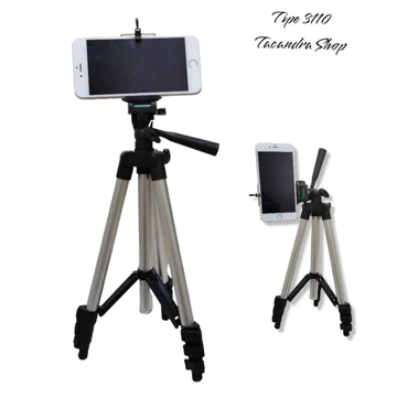 Tripod 3110 100 Untuk HandPhone Dan Kamera Free Holder U Dan Sarung Tripod Tinggi 1 Meter