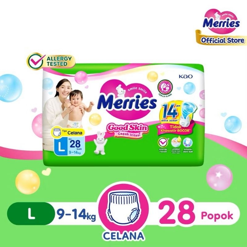 Jual Merries Good Skin L 28 | Shopee Indonesia
