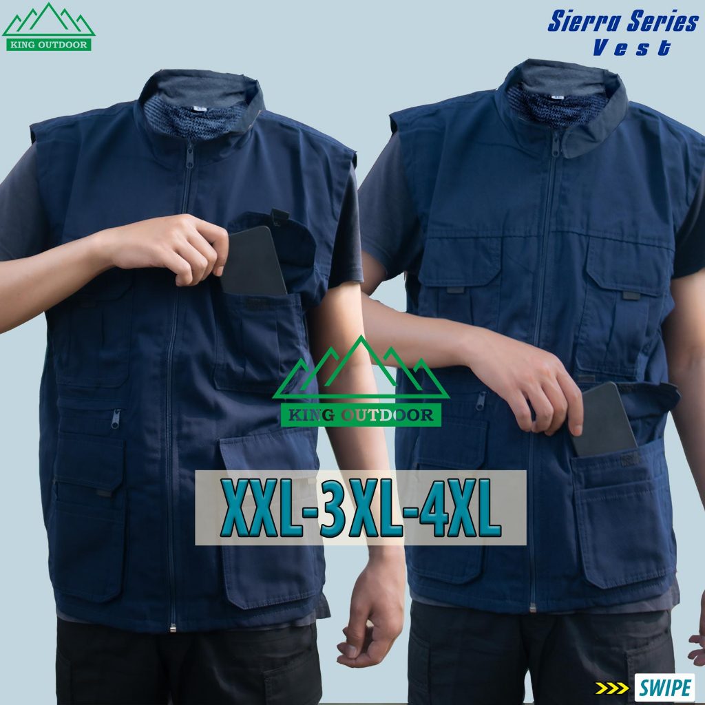 Jual Rompi Sosial Sierra Series Size Jumbo XXL-3XL-4XL Warna Navy Blue ...