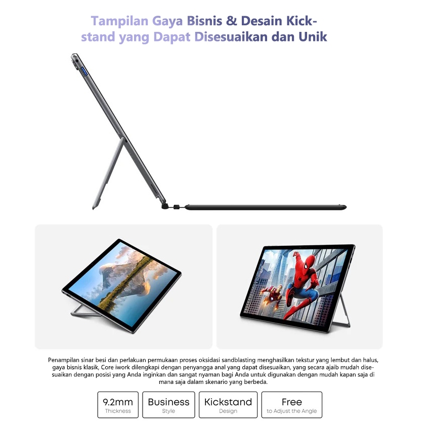 Jual NEXTFUN Laptop 2 in 1 Tablet iwork 12GB 1TB Windows 11 layar ...