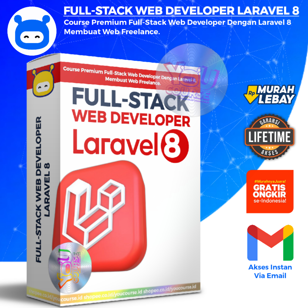 Jual FULL STACK LARAVEL 8 WEB DEVELOPER - Studi Kasus membuat web ...