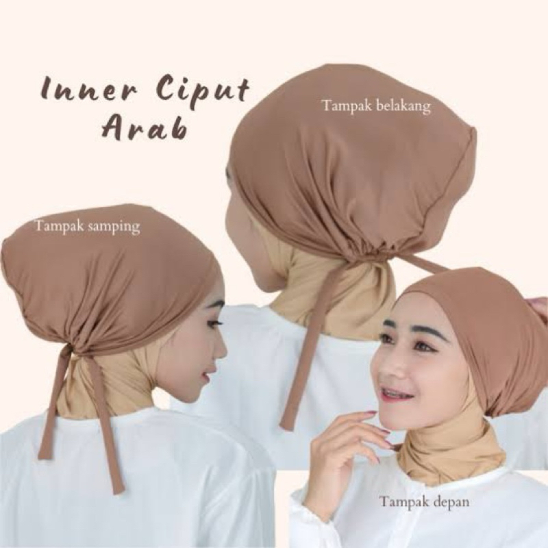 Jual Dalaman Jilbab Inner Arab Ciput Tali Turki Anti Tembem Inner 