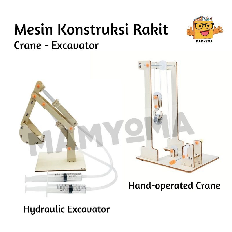 Jual DIY Rakit Crane Hydrolic Belajar Tekanan Hidrolik /Mainan Rakit ...