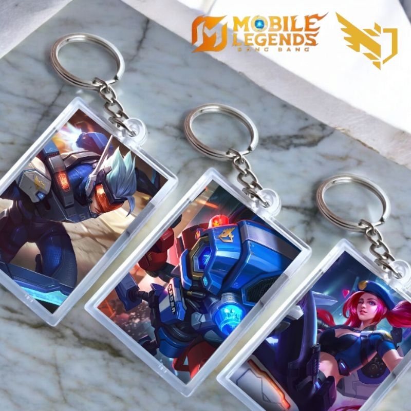 Jual Gantungan Kunci Mobile Legends Saber Squad (Ganci Keychain Akrilik ...