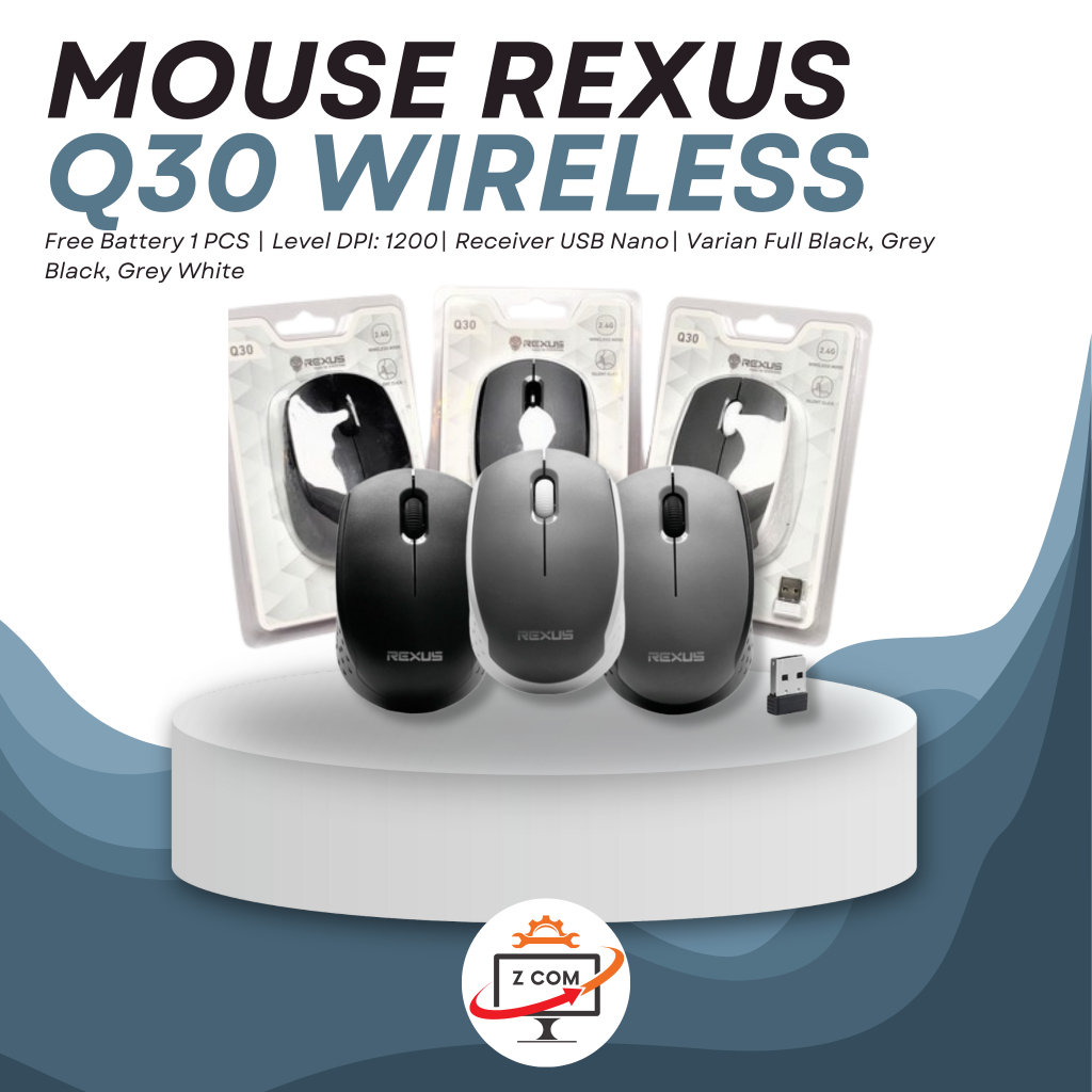 Jual Rexus Q30 Mouse Wireless Office Silent Click Komputer Laptop ...
