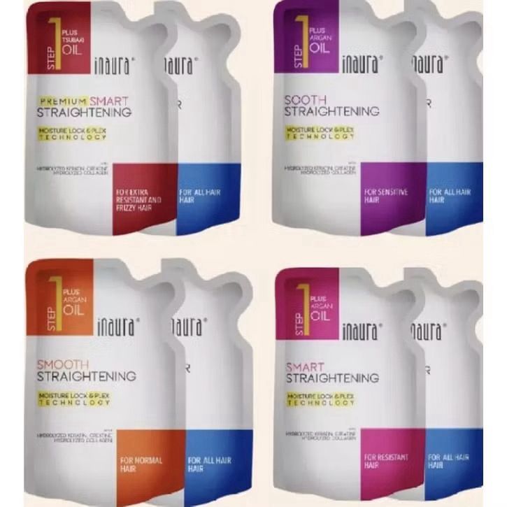 Jual Inaura magia straight smoothing keratin system step 1 & step 2 ...