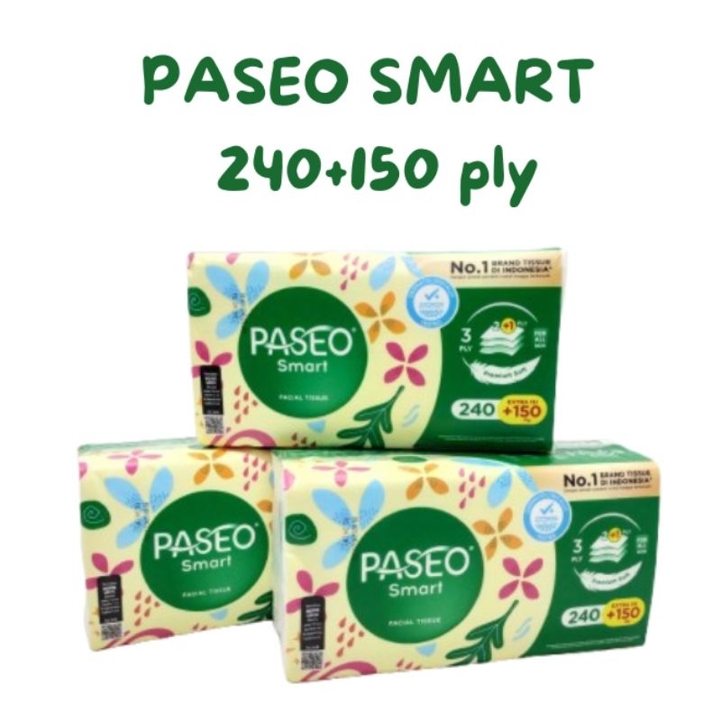 Jual Tisu Paseo Smart 240 + 150 ply tisu serbaguna ( Kemasan Baru ...