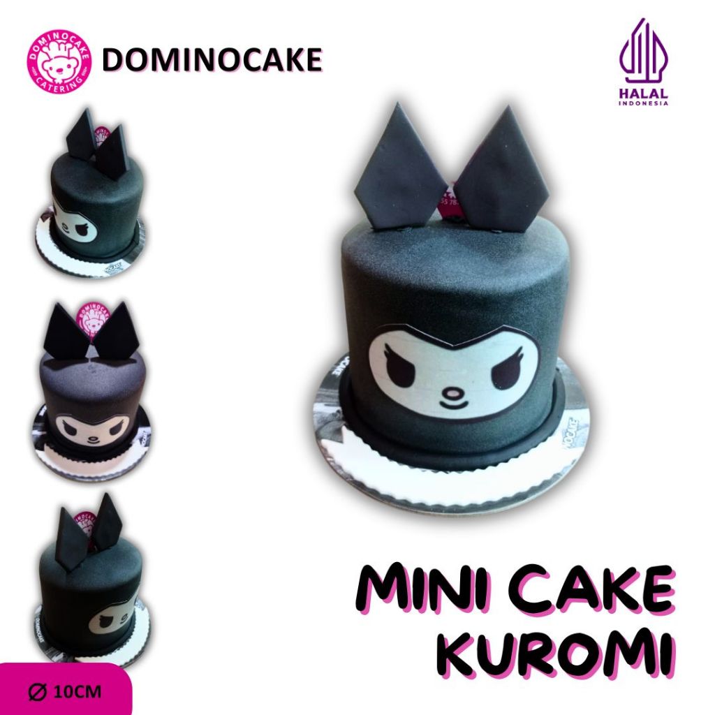 Jual Dominocake | Kue Ulang Tahun Mini Kuromi Diameter 10 cm | Shopee ...