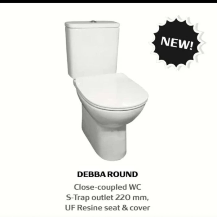 Jual CLOSET DUDUK ROCA DEBBA ROUND RIMLESS CLOSET | Shopee Indonesia