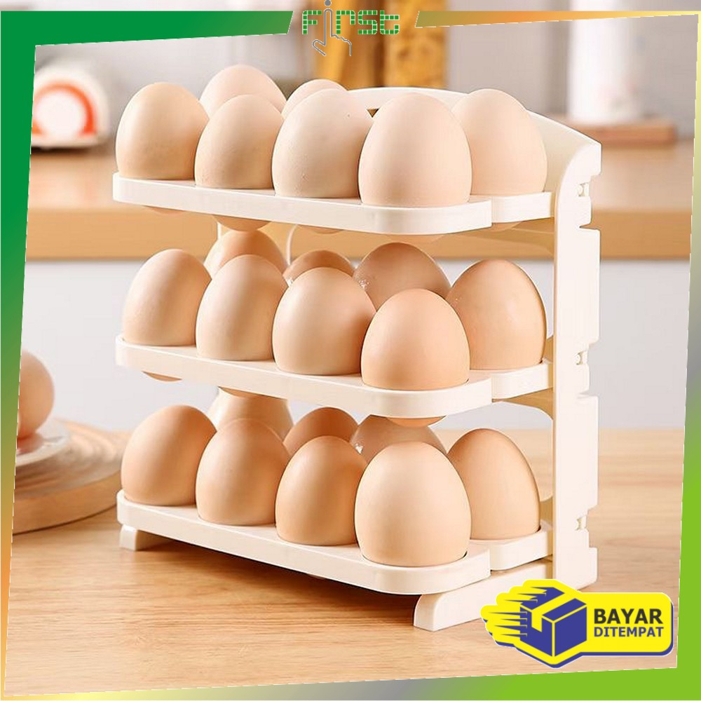 Jual FH-C1279 Rak Telur 3 Tingkat Bisa Dilipat Egg Storage Box ...