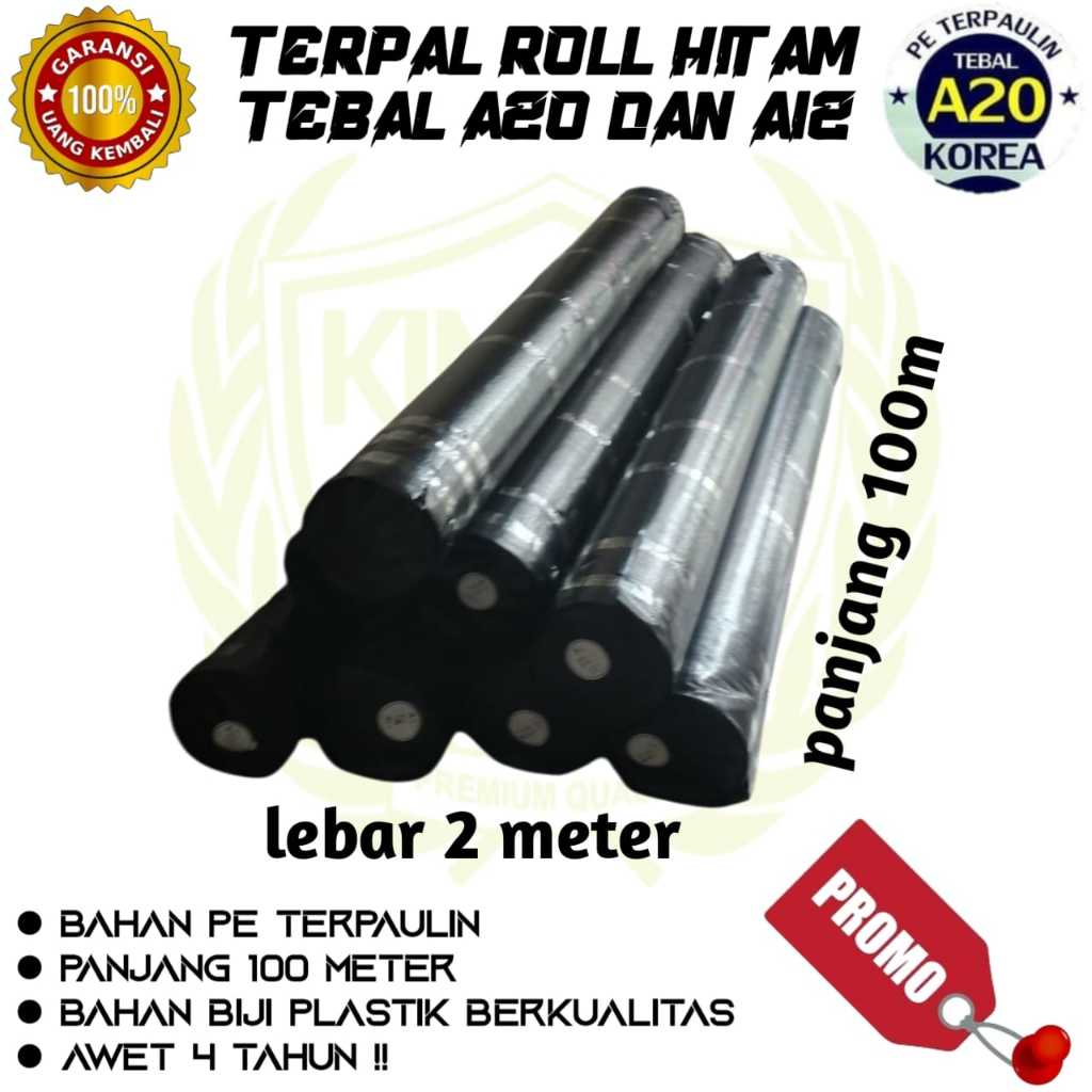 Jual Terpal Roll Hitam A20 dan A12 premium bahan import korea untuk ...