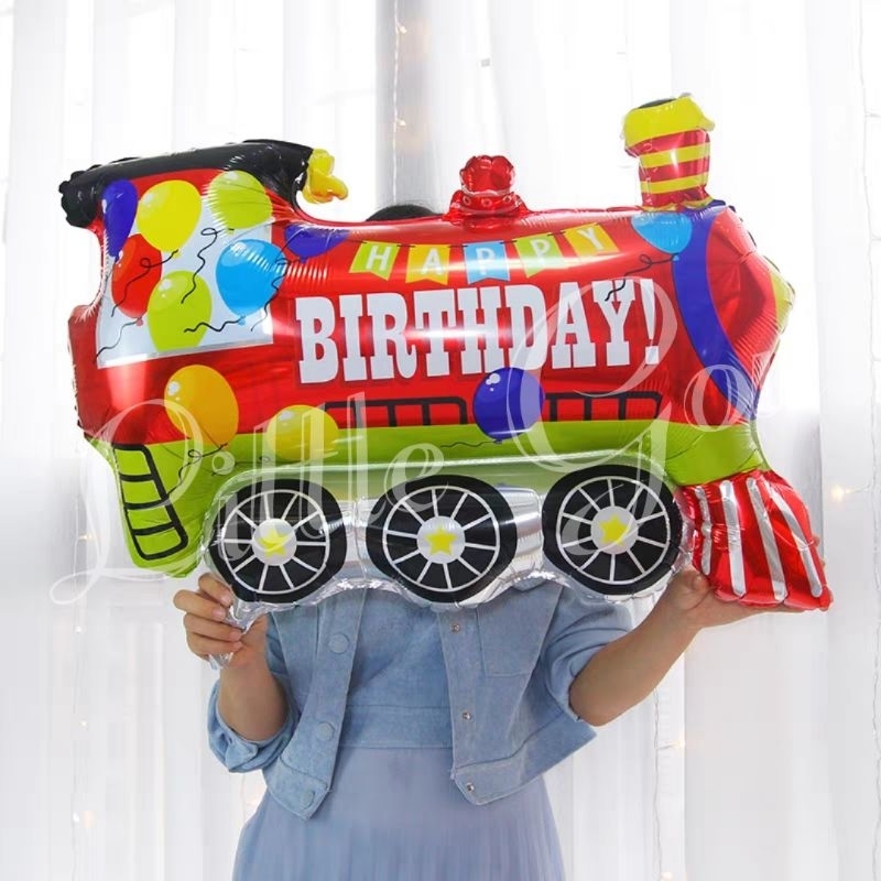Jual Happy Birthday Train Balloon Foil / Balon Foil Kereta Api Ulang ...