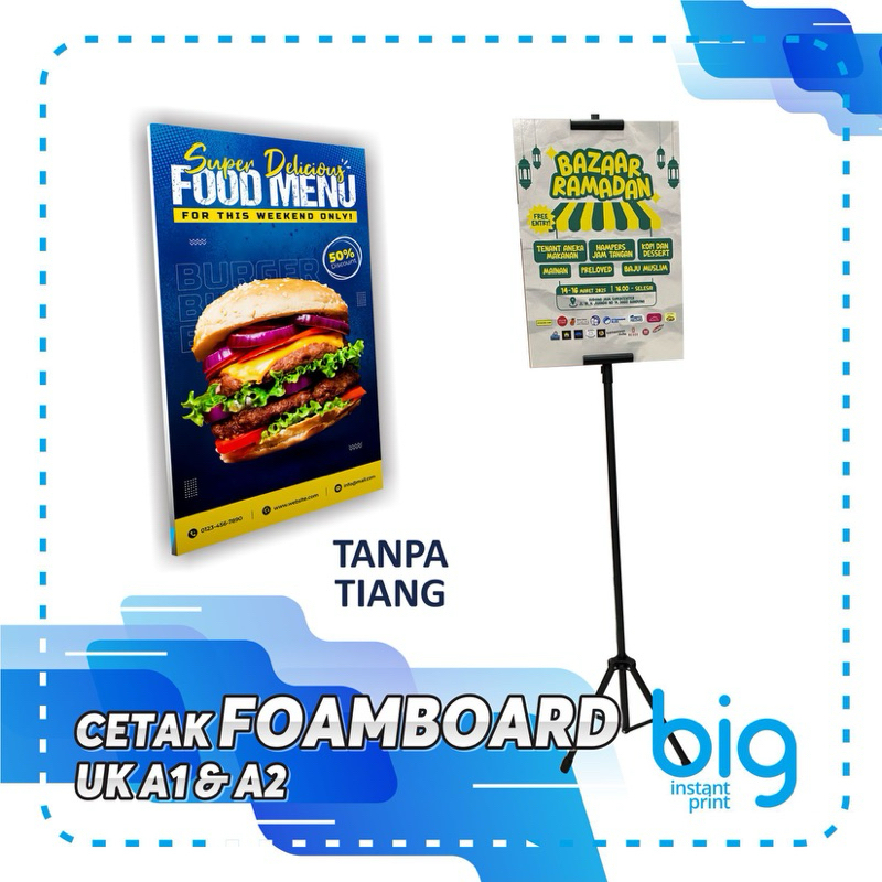 Jual Cetak Foamboard + Stiker | Tripod Banner | PRINT FOAMBOARD ...