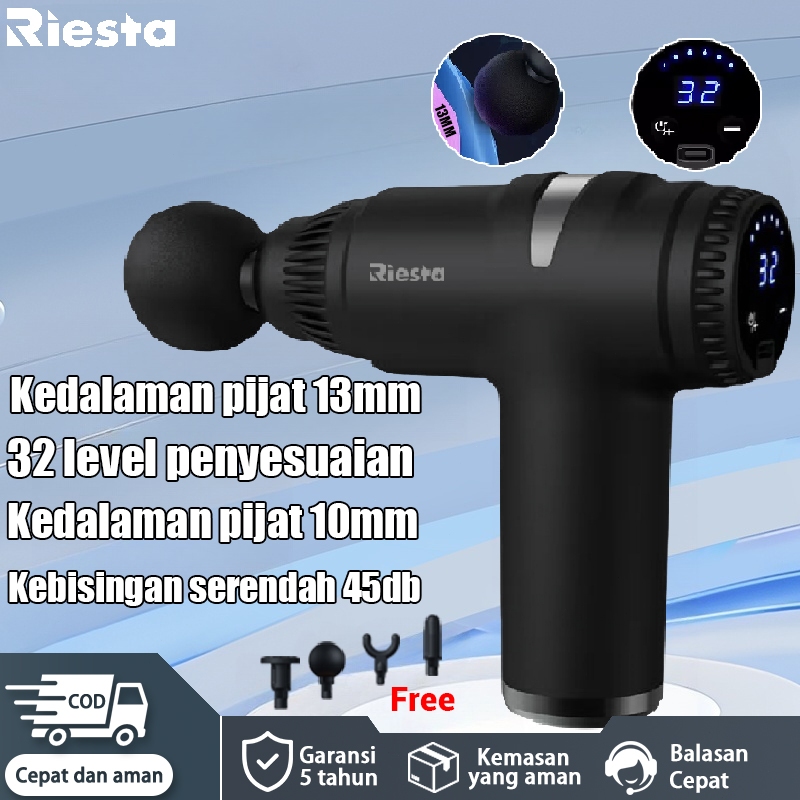 Jual Riesta Alat Pijat Elektrik Getar Massage Getar Gun alat pijat 4-in ...