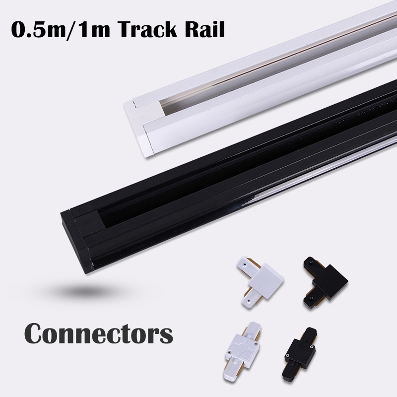Jual 2M 3M Led track rels connectors accessories joint connector ...