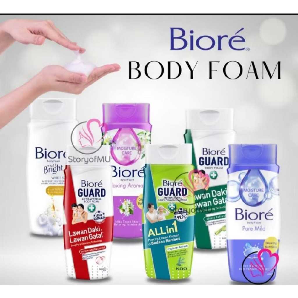 Jual Biore Sabun Mandi Cair Botol 100ml WHITE GUARD | PURE MILD | ANTI ...