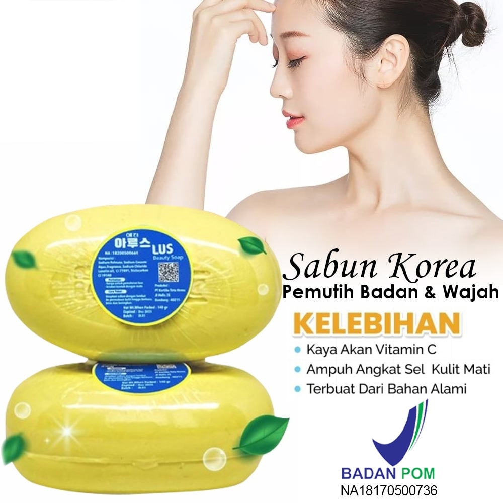 Sabun korea Pemutih Badan dan Wajah Sangat ampuh - Sabun Korea Pemutih Badan 100% Glowing