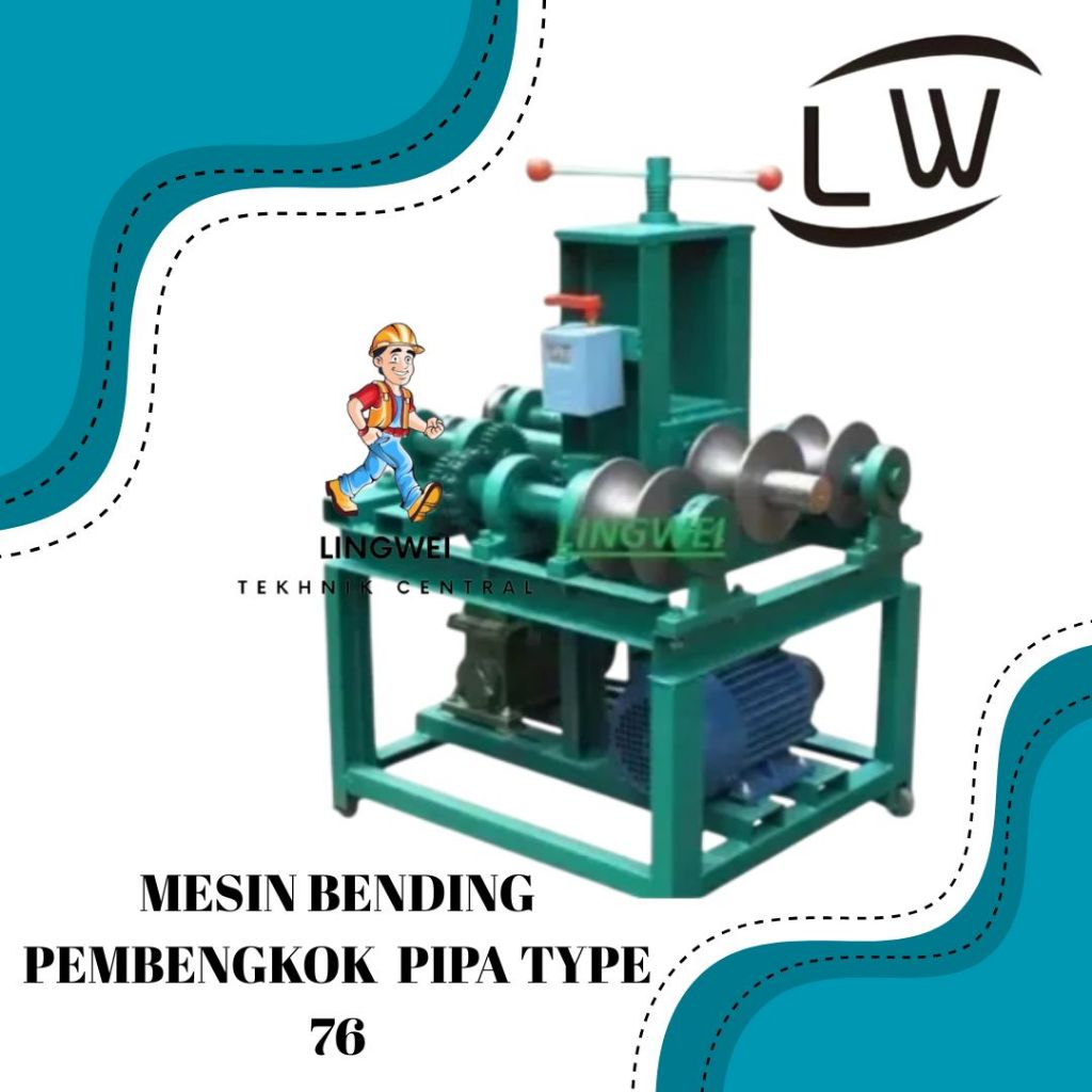 Jual MESIN BENDING PEMBENGKOK /PENEKUK PIPA BESI /PIPE BENDER TYPE 76 ...