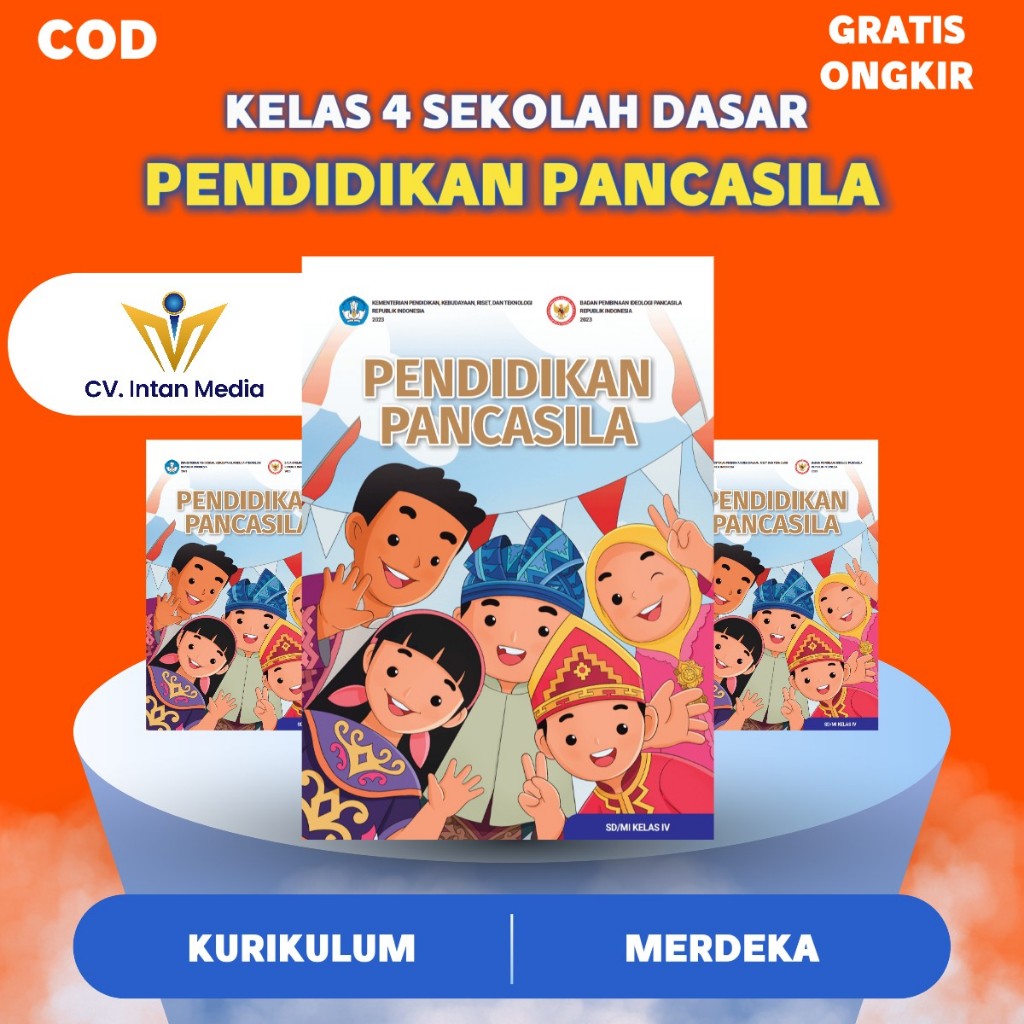 Jual Buku Pendidikan Pancasila kelas 4 sd/mi kurikulum merdeka | Shopee ...