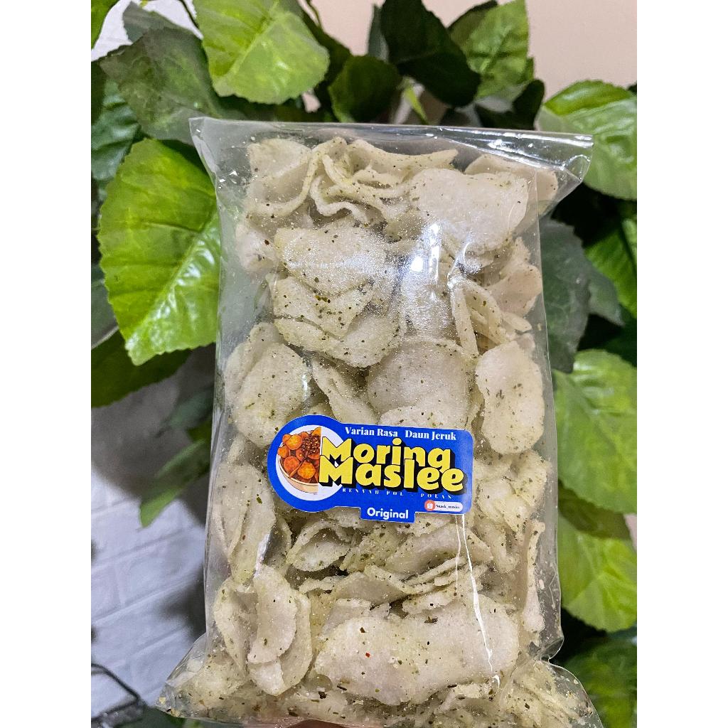 Jual SNACK MORING Rasa DAUN JERUK ORIGINAL Renyah Cimol Kering Cemilan ...