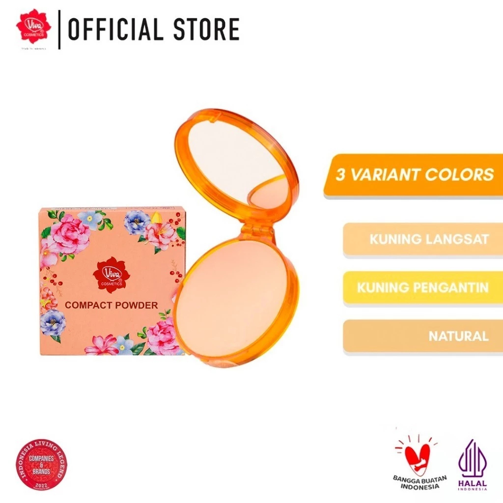 Jual Viva Bedak Padat Classic 19gr - Compact Powder 3 Shade (Kuning ...