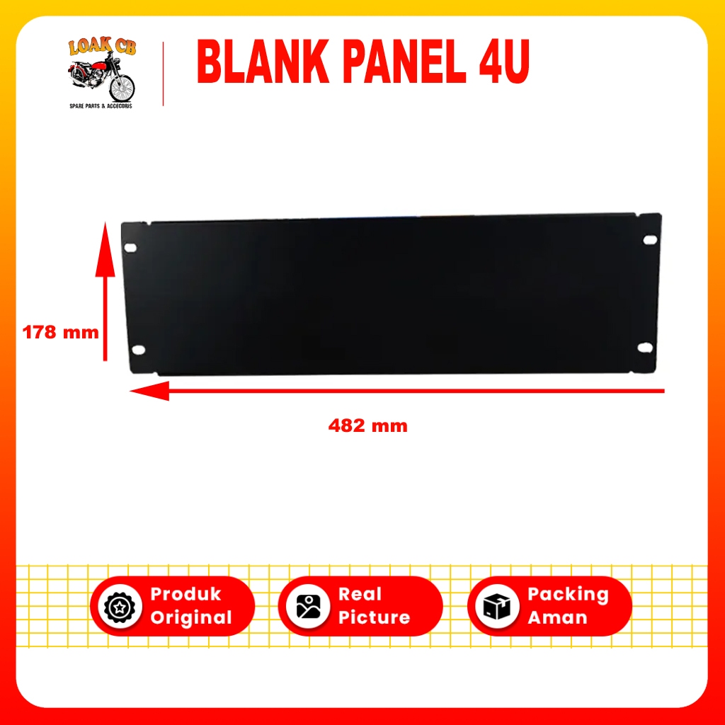 Jual LCB blank panel 3U 4U 19 inch rack server bahan plat besi | Shopee ...