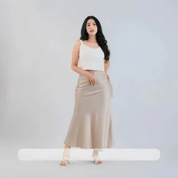 Rok Satin Silk A Lind Mermaid Skirt NEW SATIN SKIRT Premium Panjang Rok Satin Semi Duyung Satin