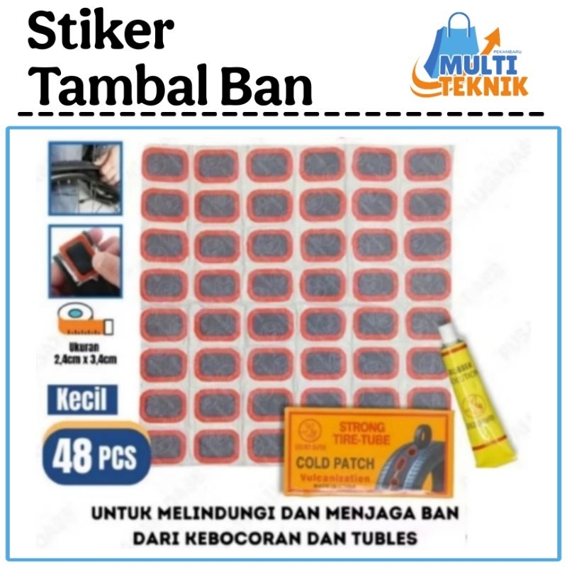 Jual Stiker Tambal Ban Cold Patch Tip Top Karet TipTop L isi 24 M isi ...