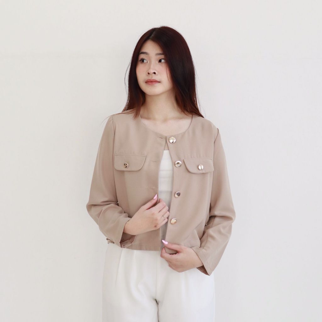 Jual [EXCLUSIVE] MSMO Selene Outer Wanita Lengan Panjang / Long Outer ...