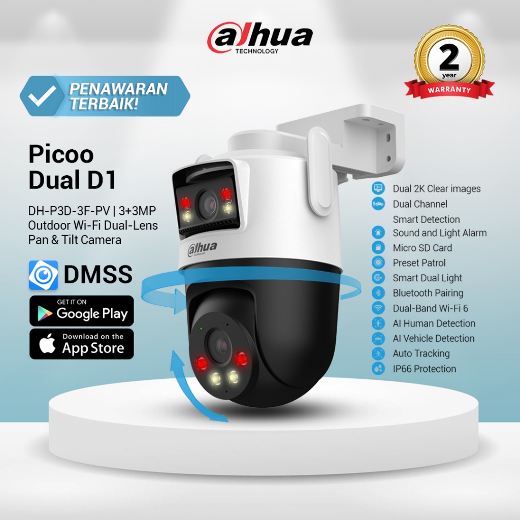 Jual Dahua Picoo Dual Series DH-P3D-3F-PV DH-P5D-5F-PV | Kamera CCTV ...
