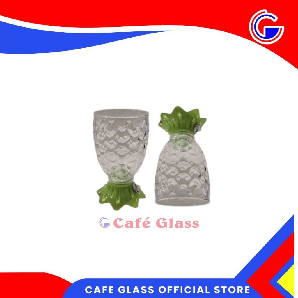 Gelas Akrilik Lucu Motif Nanas – Gelas Minum Unik Motif Sisik Ikan Golden Sunkist