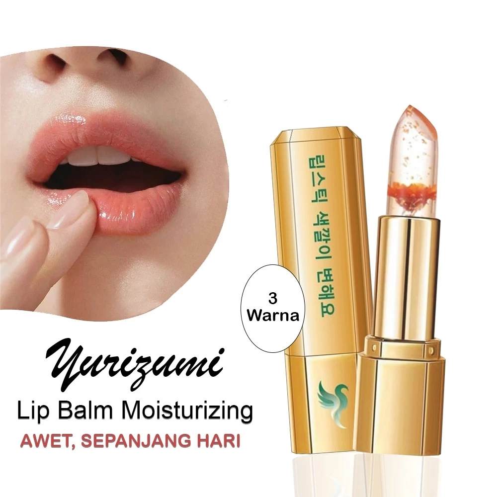 Lipstik Korean Lip Jelly Bunga Pelembab Anti Air Tahan Lama Transparan | AutoStock