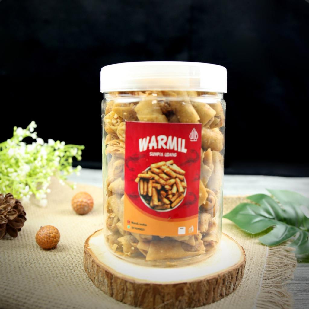 Jual Sumpiah Udang Renyah 350gr – Snack Tradisional Isi Abon Udang ...