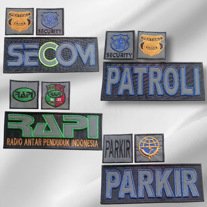Jual Logo Rompi Parkir Patroli Rapi Secom Sudah Pakai Perekat | Shopee ...
