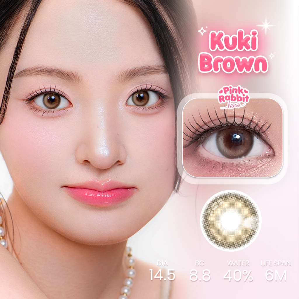 Jual PINKRABBIT SOFTLENS KUKI BROWN - Normal, Minus 0.5 S/D 10.00 (1PCS ...