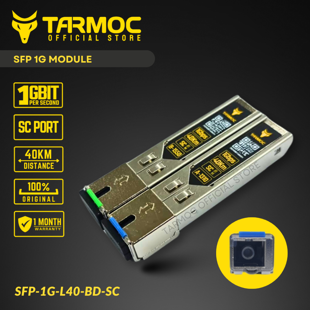 Jual Tarmoc SFP-1G-L40-BD-SC | SFP 1G BIDI 40KM SC | SFP 1G 40KM Single ...