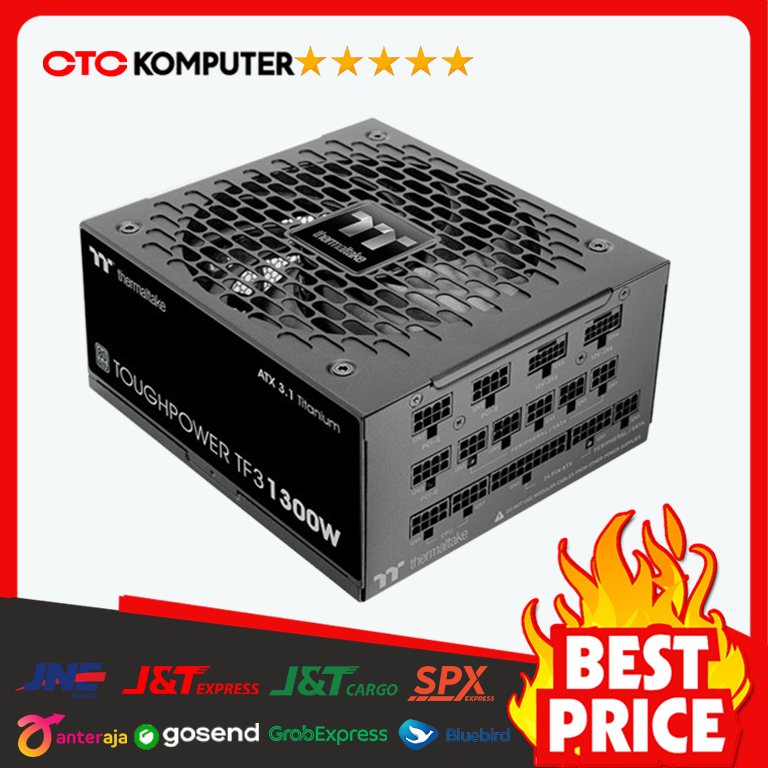 Thermaltake TOUGHPOWER TF3 1300W - Fuente ATX 3.1 PCIe 5.1 80+ Titanium Totalmente Modular
