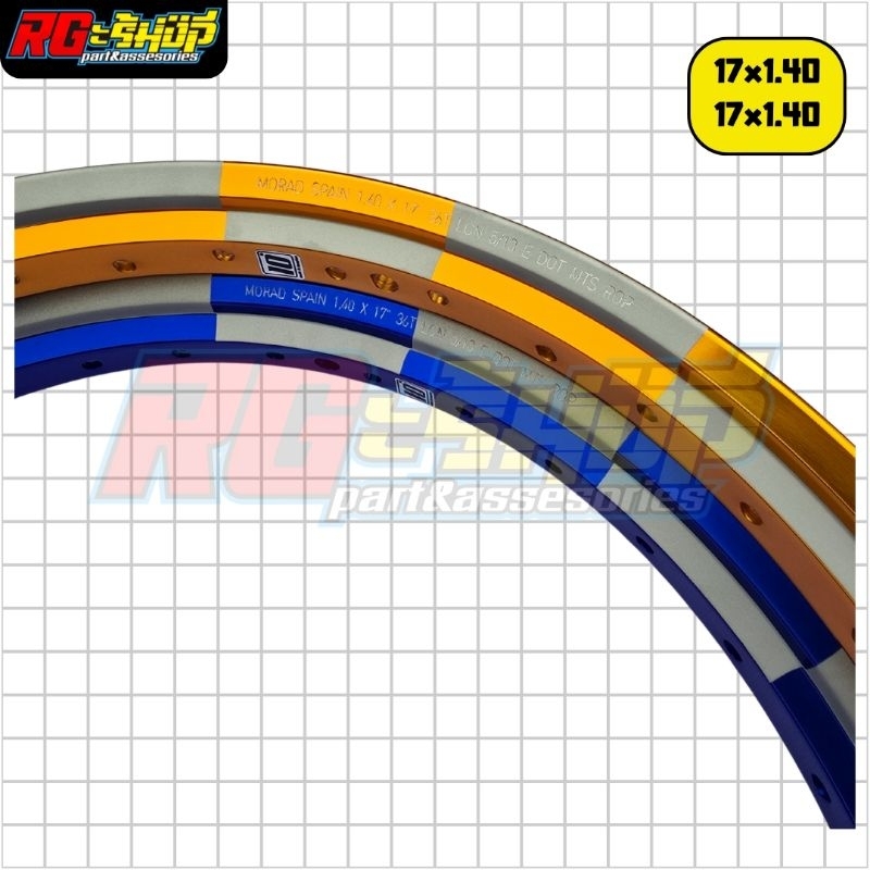 Jual Velg Pelek Akront Morad Catur Dual Tone Two Tone Blue Orange ...