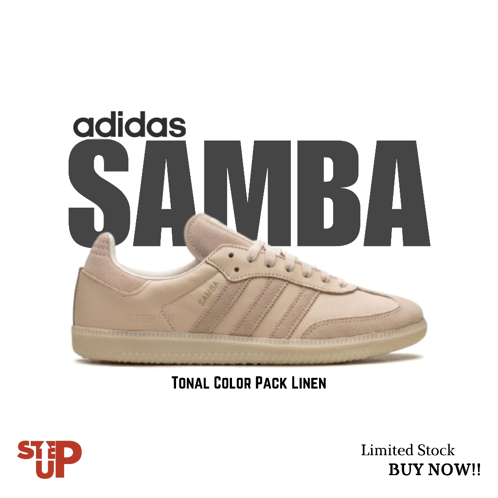 Sepatu Sneakers Adidas Samba Tonal Color Pack Linen BNIB 100% Authentic
