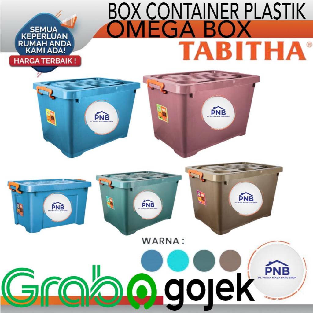 Jual CONTAINER BOX TABITHA TEMPAT PENYIMPANAN WADAH PLASTIK DENGAN RODA ...