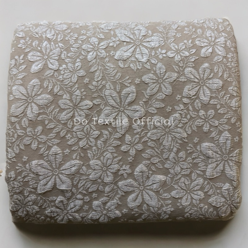 Jual KAIN JAGUARD EMBOSS FUKURO BUNGA MELATI / JACQUARD EMBOSSED FUKURO ...