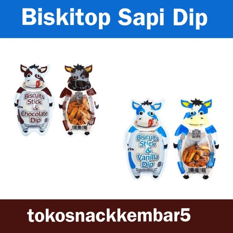 Jual Biskitop Sapi Dip coklat dan vanilla perpcs | Shopee Indonesia