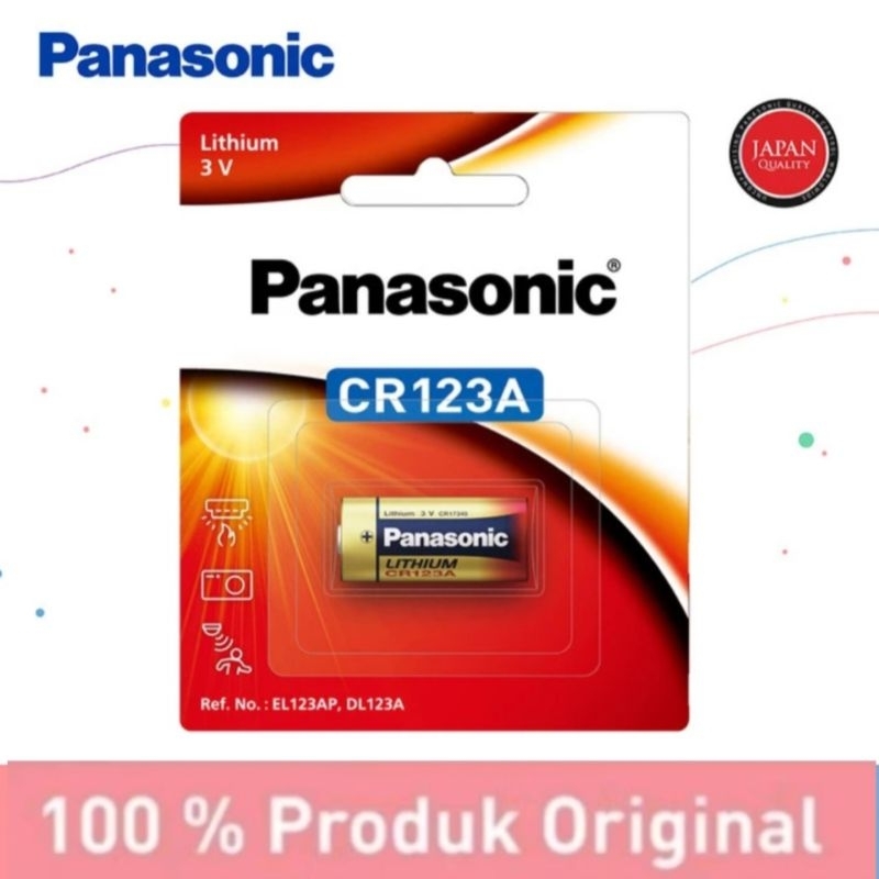 Jual Battery Panasonic CR-123A Lithium Photo 3V Original | Shopee Indonesia