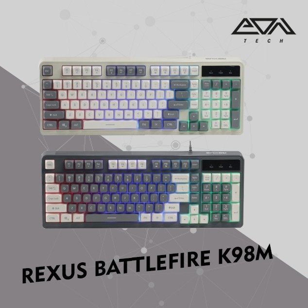 Jual Rexus Battlefire K87M Wired Membrane TKL Gaming Keyboard | Shopee ...