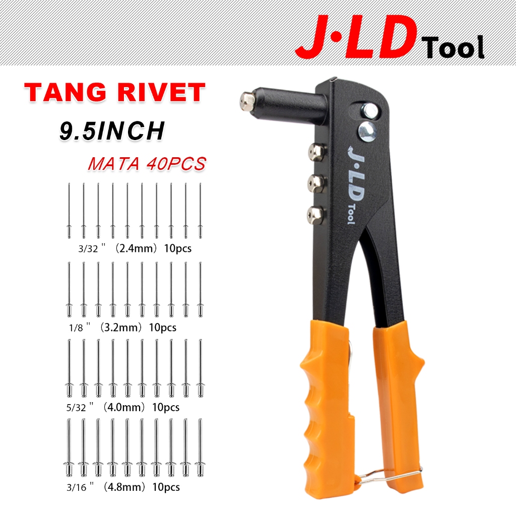 Jual JLD Tang Rivet Alumunium 9.5INCH Hand Riveter Riveter Tembakan ...