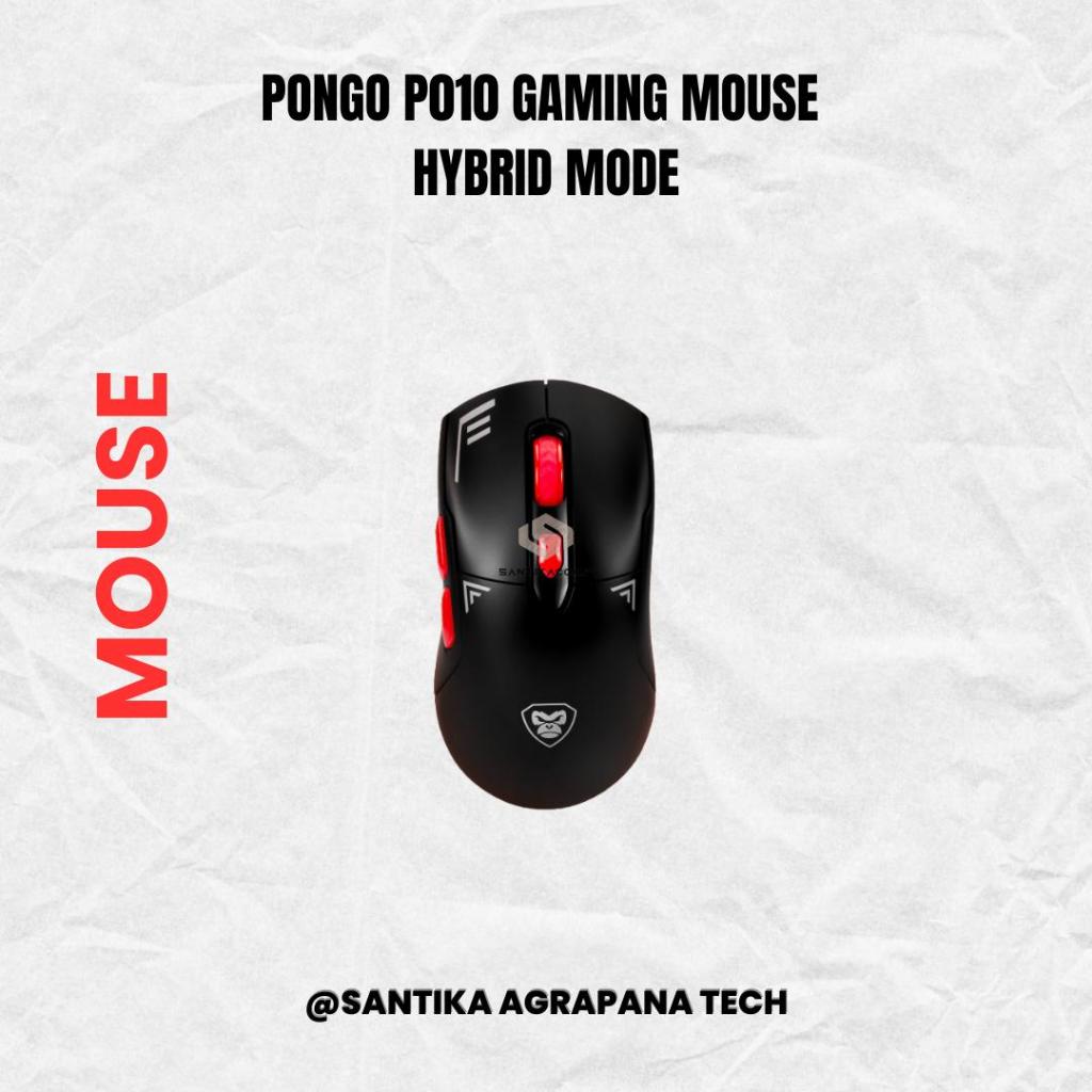 Jual Axioo Pongo P010 Gaming Mouse Hybrid Mode Wireless 2.4Ghz dan Type ...