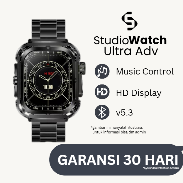 Jual StudioWatch Ultra Adv HD AMOLED (49mm) SERIES Z ANDROID & i0s ...