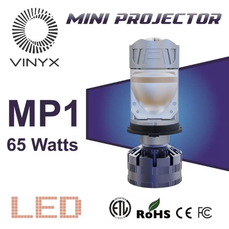 Jual Lampu LED VINYX MP1 H4 65 Watt Mini Frojector Lens Lensa Mobil ...